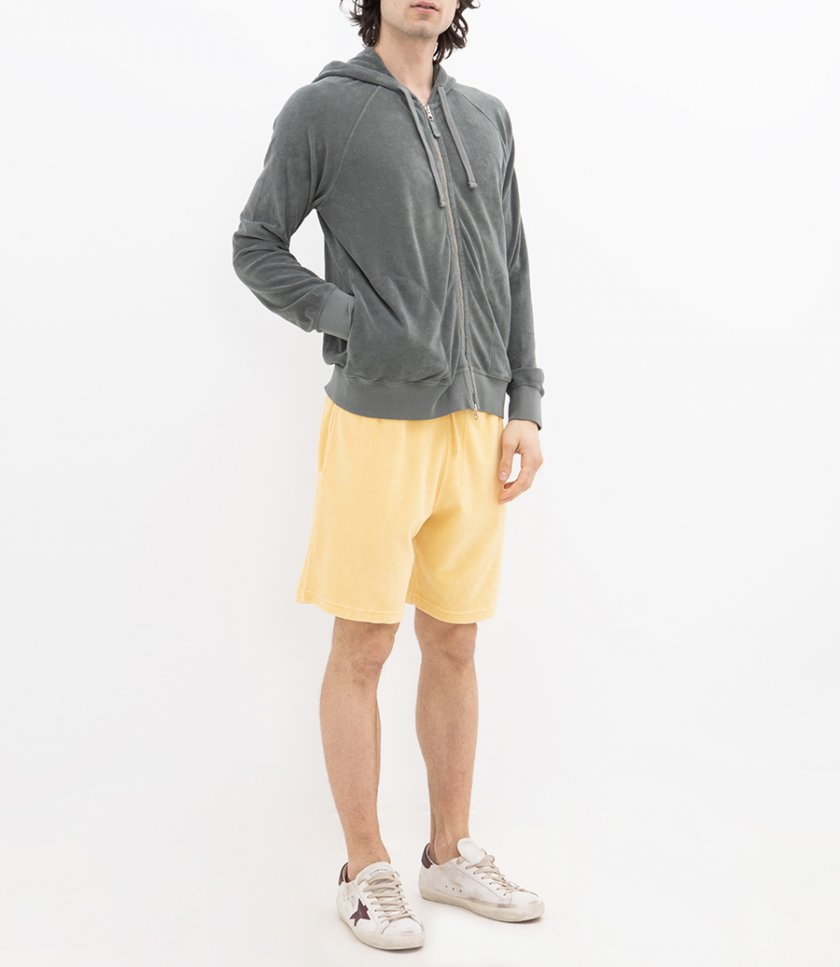 TOWELLING HOODIE ZIPPER