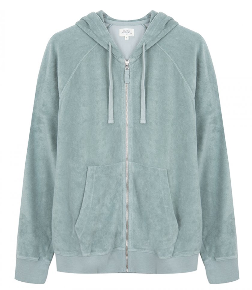 CLOTHES - TOWELLING HOODIE ZIPPER