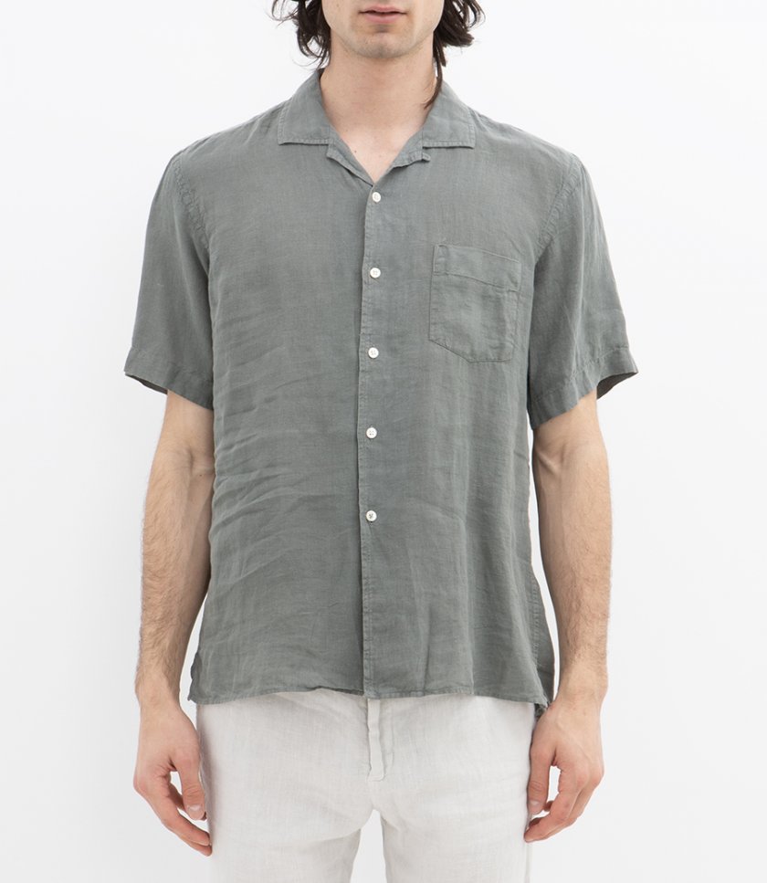LINEN PALM MC PAT SHIRT