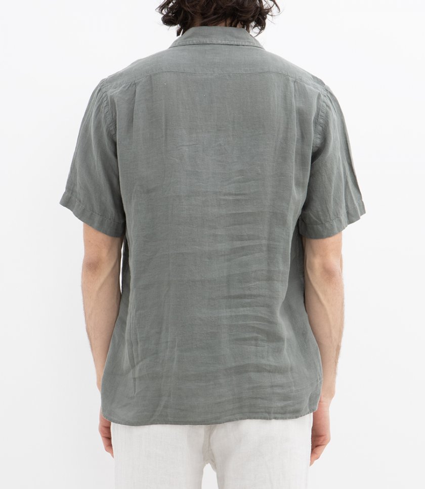 LINEN PALM MC PAT SHIRT
