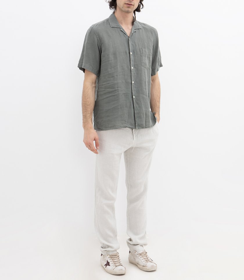 LINEN PALM MC PAT SHIRT