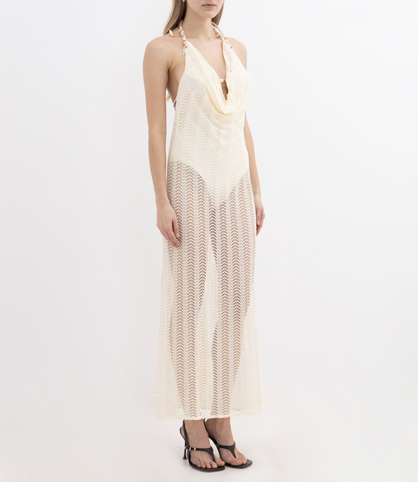 WAVE MESH BEACH DRESS