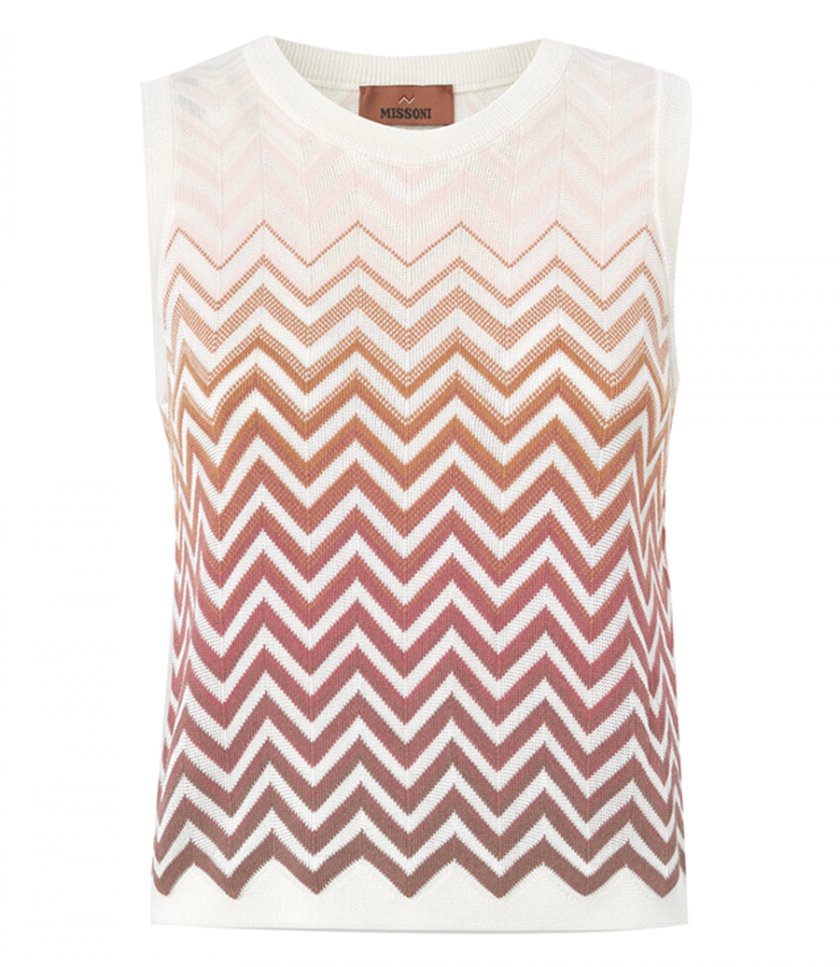 MISSONI - CHEVRON DEGRADE SLEEVLESS TOP