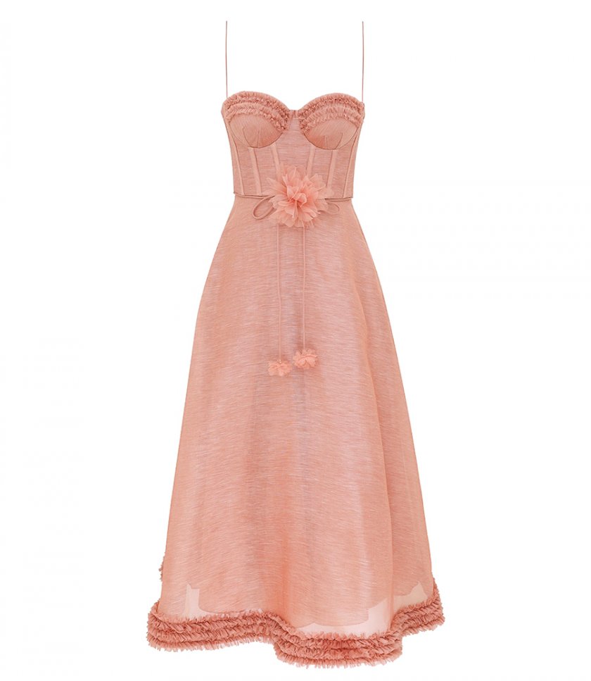 CLOTHES - LUNA RUFFLE MIDI DRESS