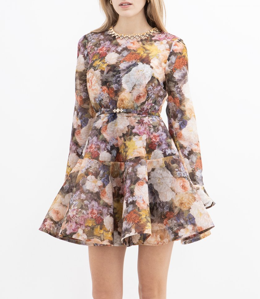 ALCHEMY PEPLUM MINI DRESS