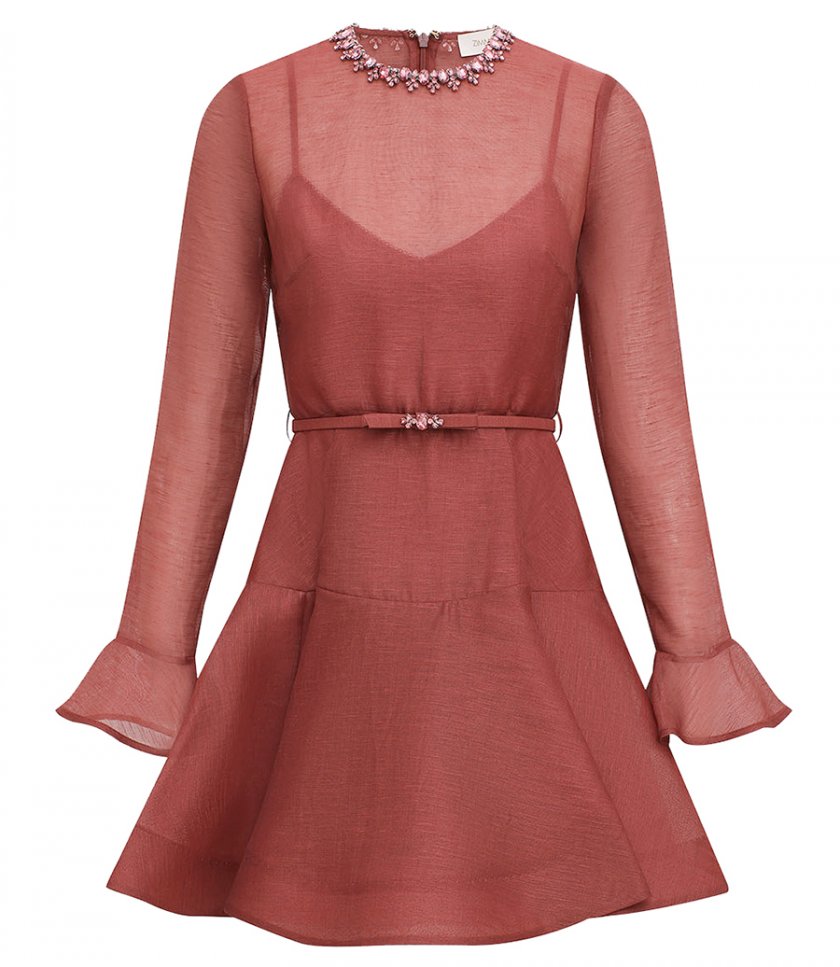mini 3d floral dress Confête - Aria 3D Floral Mini Bridal Shower Dress