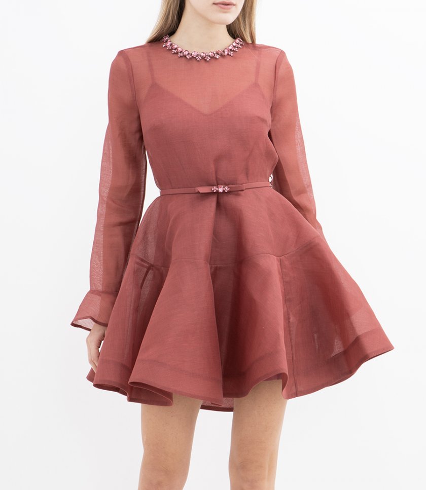 ALCHEMY PEPLUM MINI DRESS