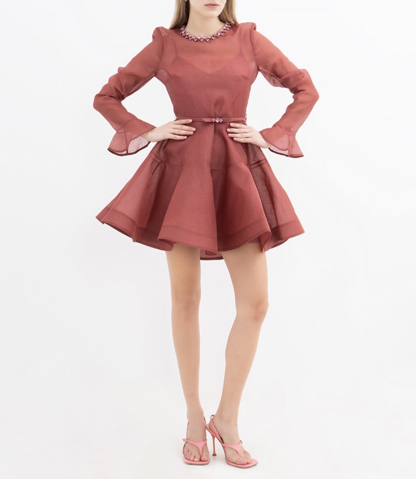 ALCHEMY PEPLUM MINI DRESS