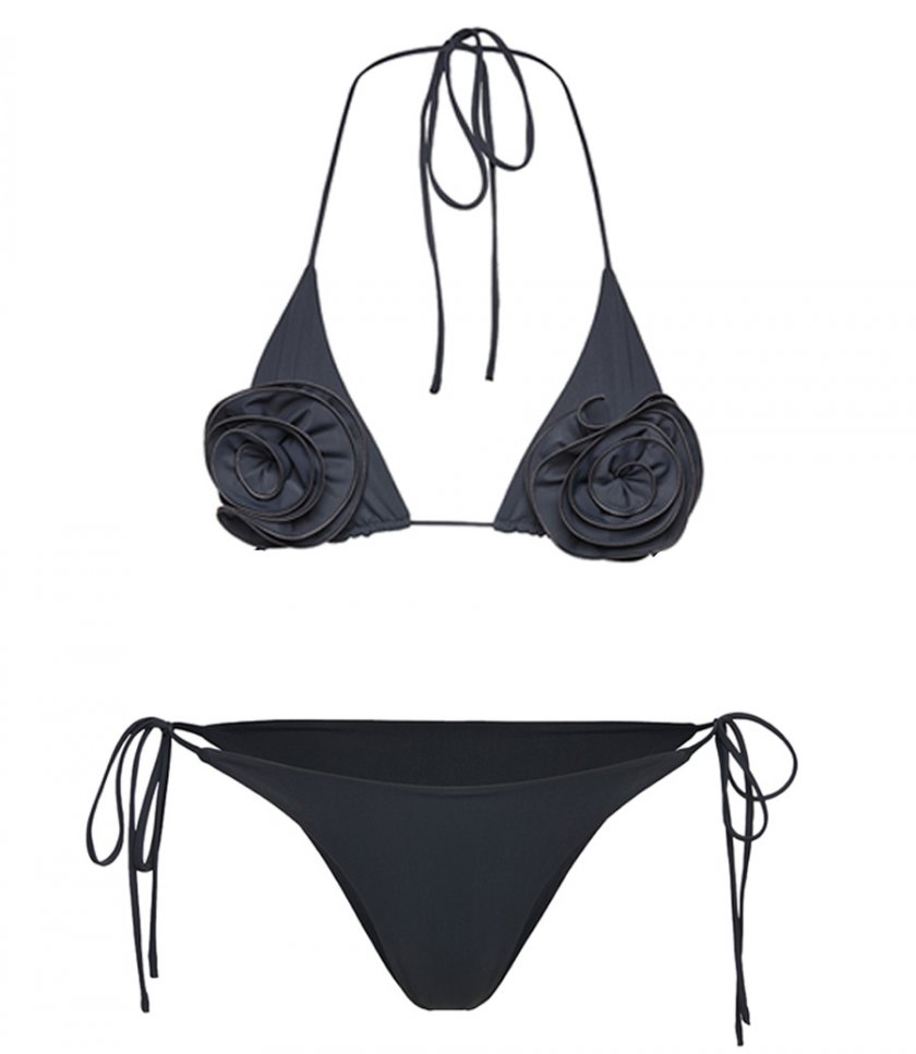 BEACHWEAR - FLORAL STRAPPY TRIANGLE BIKINI