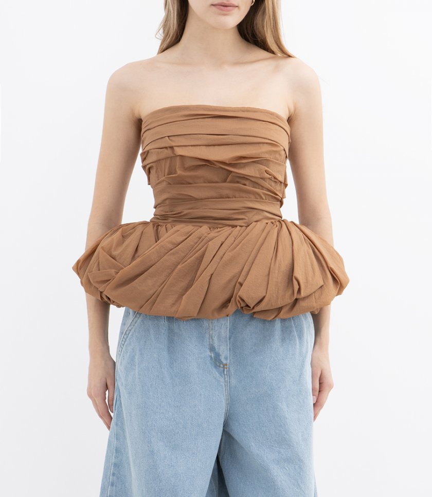 DRAPED PEPLUM CORSE