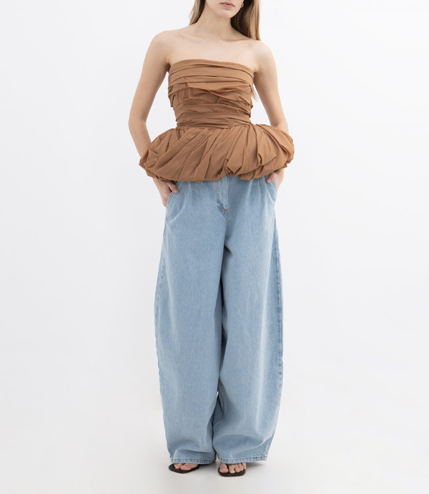 DRAPED PEPLUM CORSE