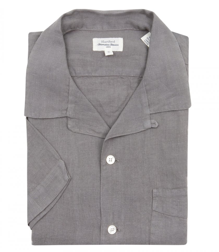 SHIRTS - LINEN PALMITO MC PAT