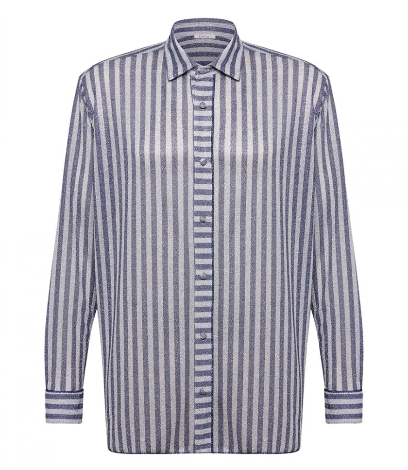 SHIRTS - MEN LUMIERE STRIPE OVER SHIRT