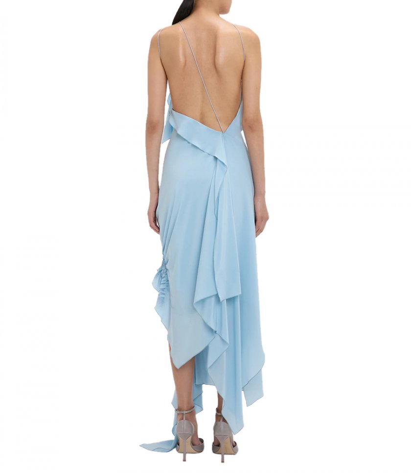 SMOCKED HALTER DRESS