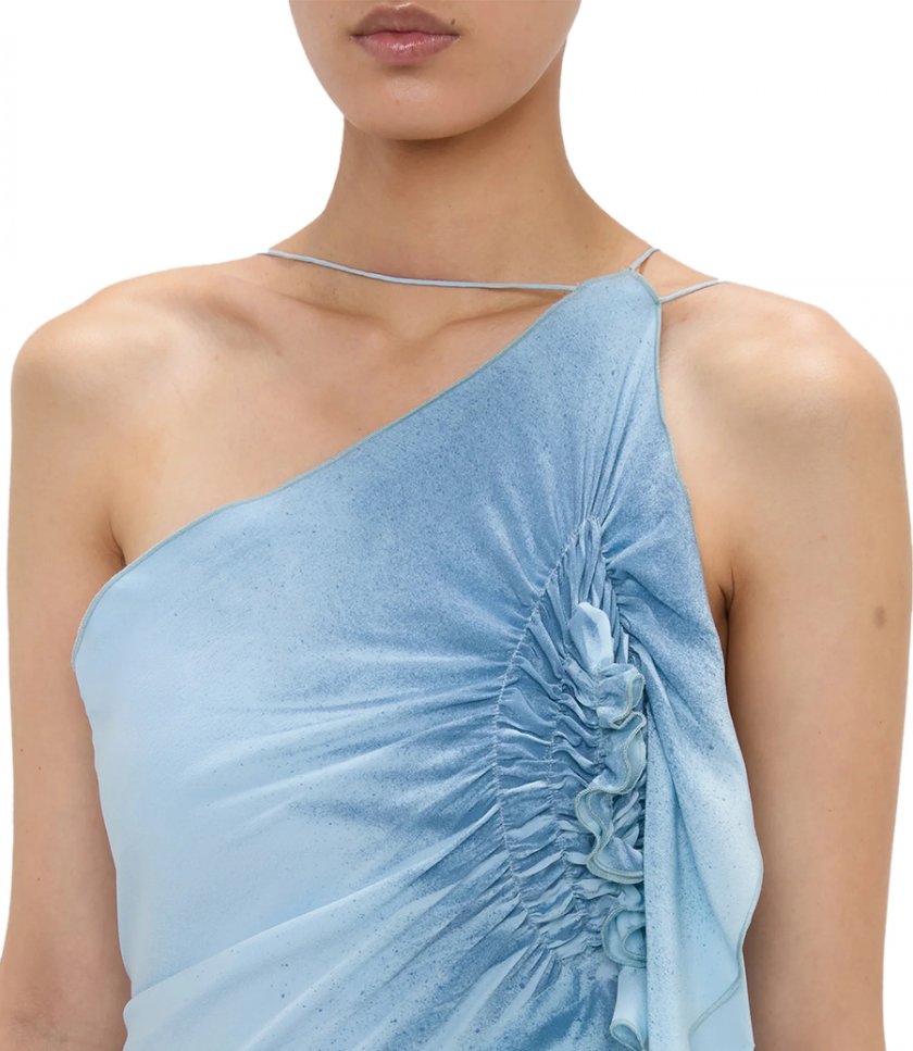 SMOCKED HALTER DRESS