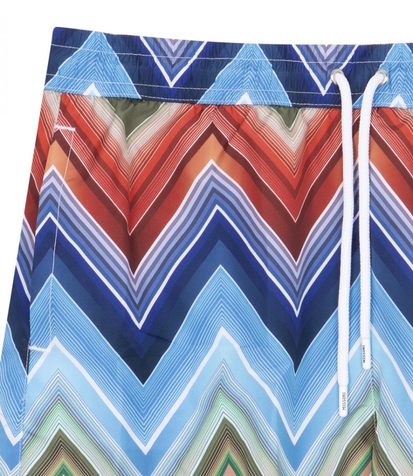 MACRO ZIGZAG PRINT SWIMSHORT