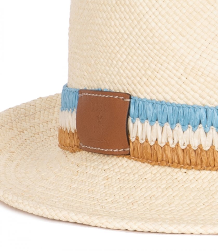 FEDORA RAFFIA SKY