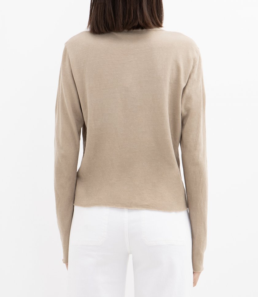 SLUB JERSEY SHRUNKEN HENLEY