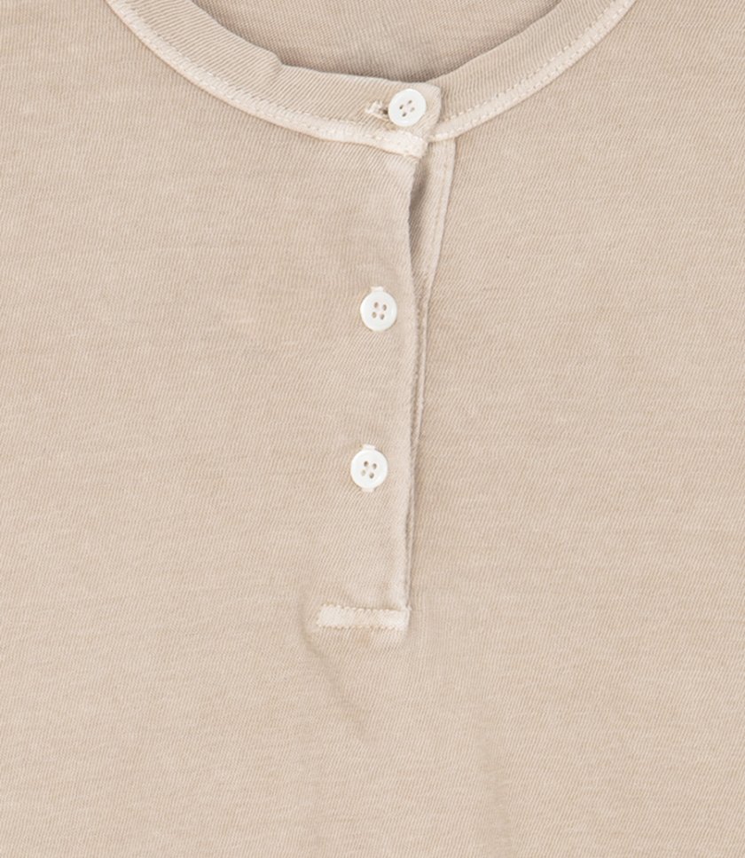SLUB JERSEY SHRUNKEN HENLEY