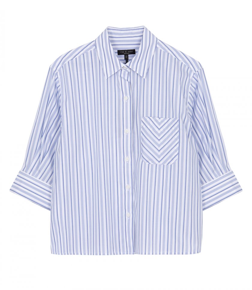 SHIRTS - LUCIA STRIPE POPLIN SHIRT