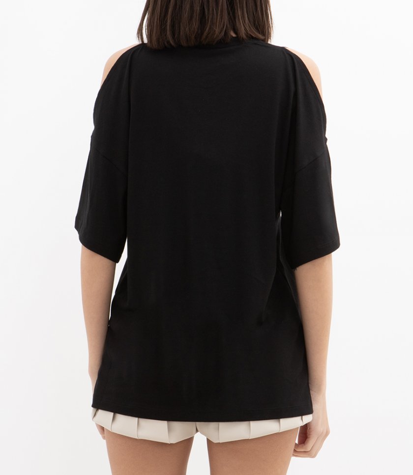 OPEN SHOULDER T-SHIRT