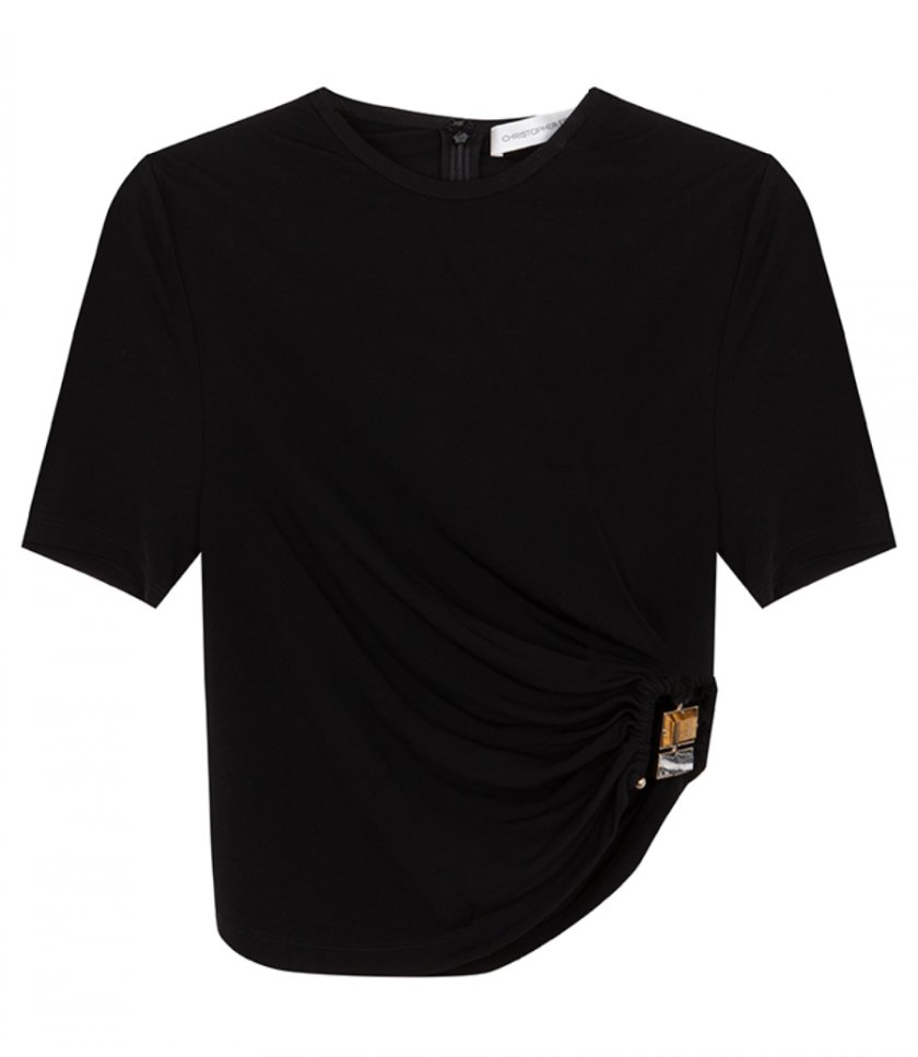 CLOTHES - BEZEL QUARTZ RUCHED TEE