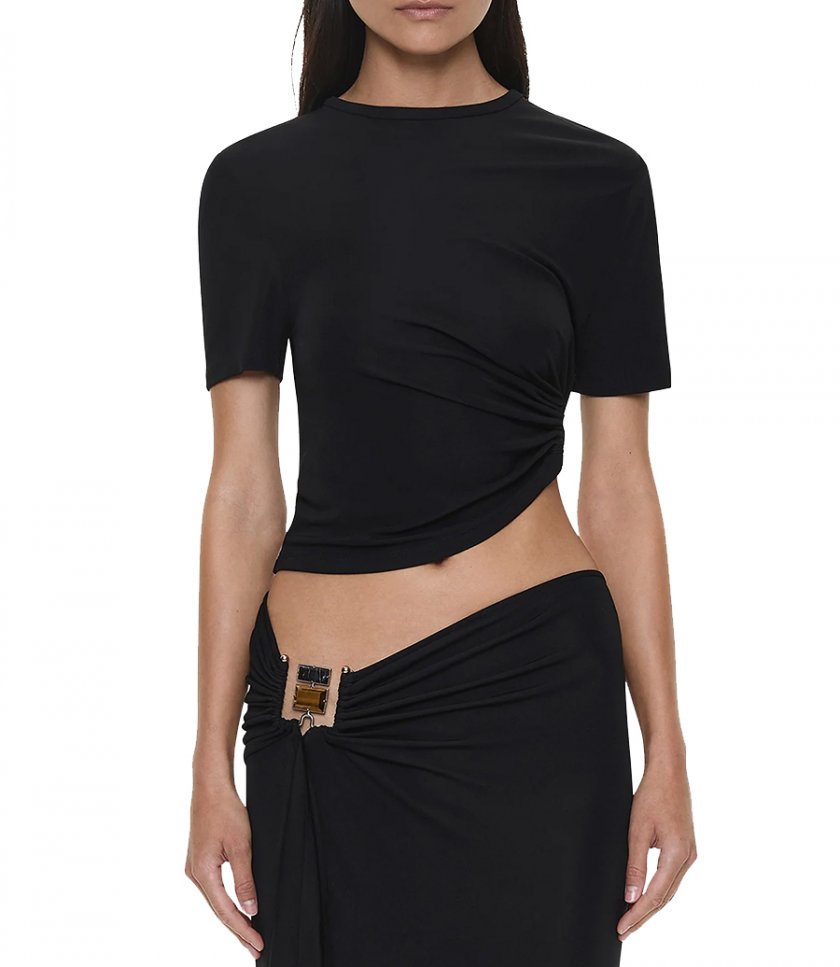 BEZEL QUARTZ RUCHED TEE