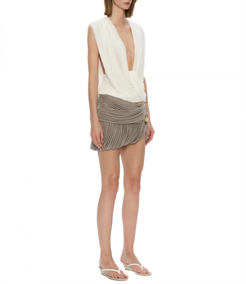 BEACH GLASS BUBBLE MINI SKIRT
