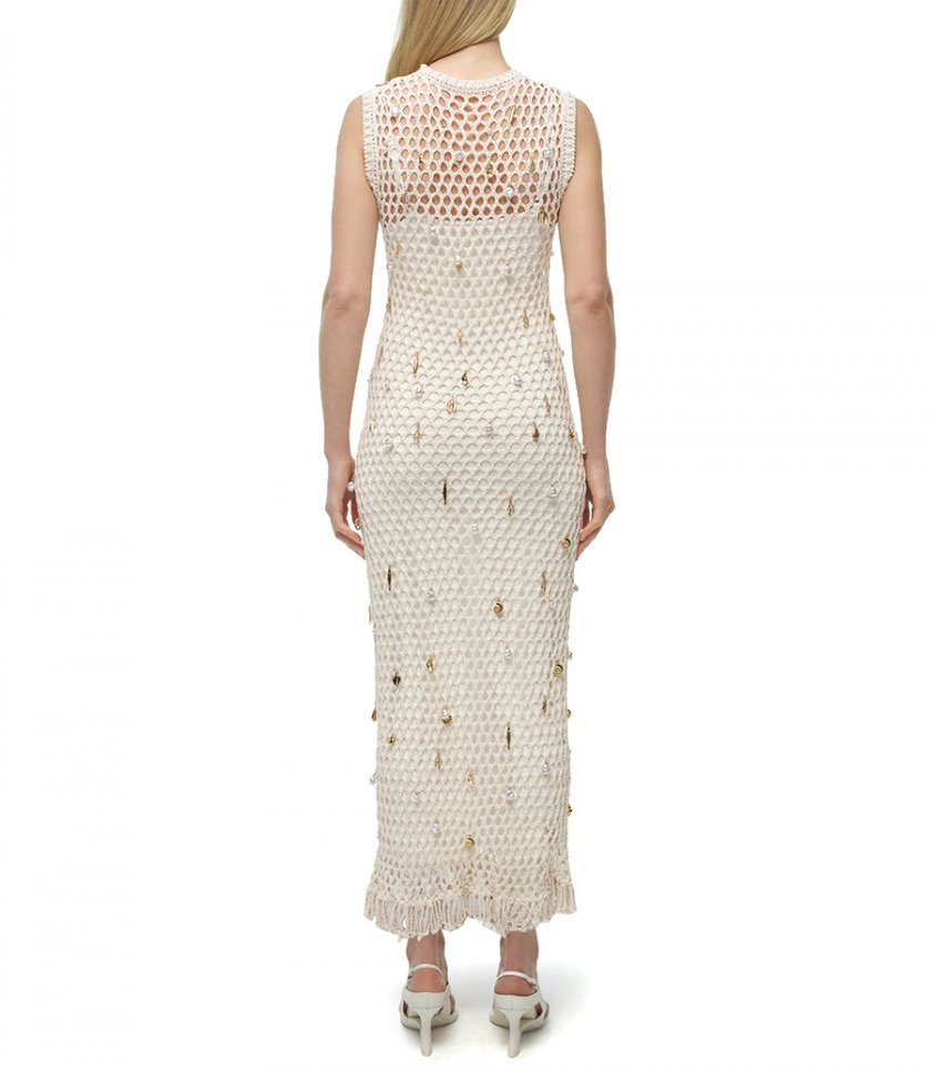 CORALIA KNIT CHARMEDMIDI DRESS