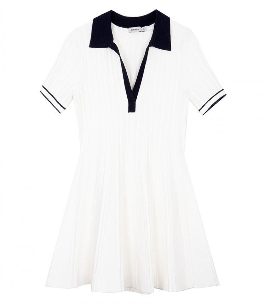 CLOTHES - PAGE KNIT POLO MINIDRESS