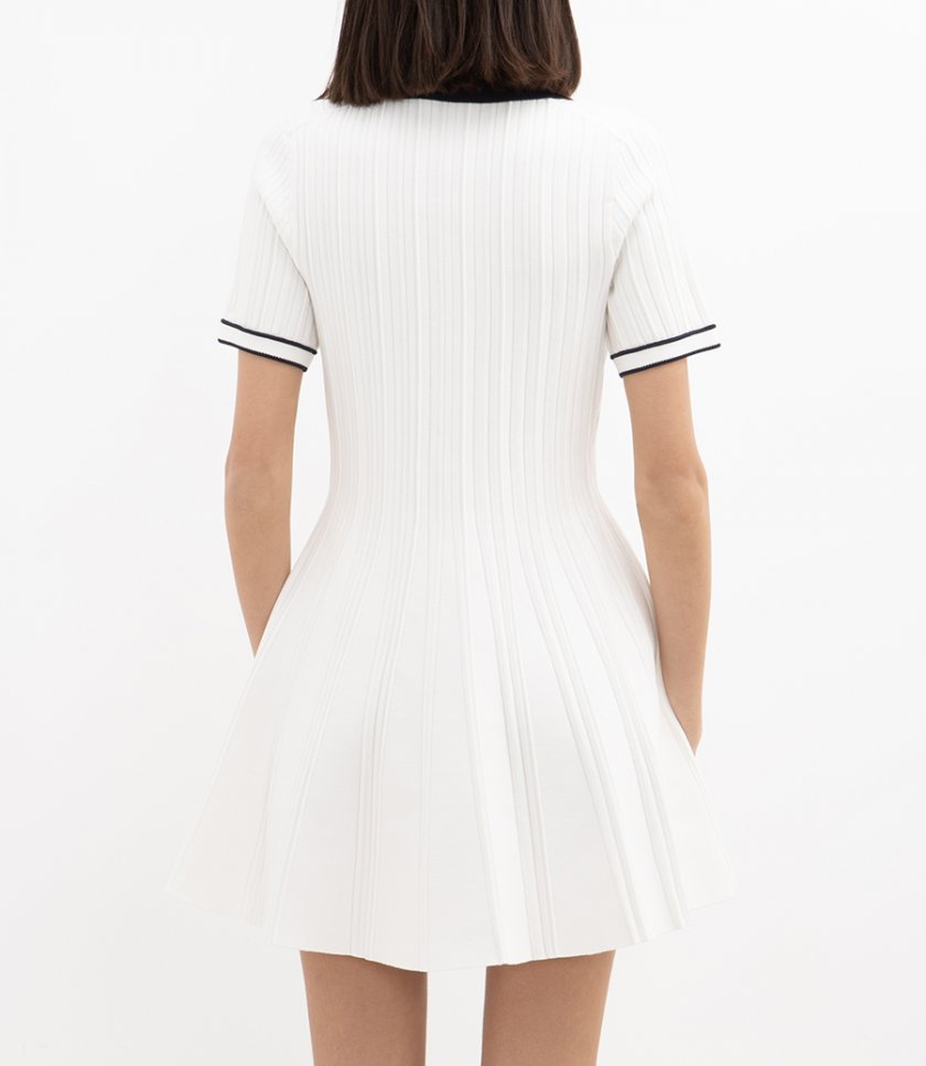 PAGE KNIT POLO MINIDRESS
