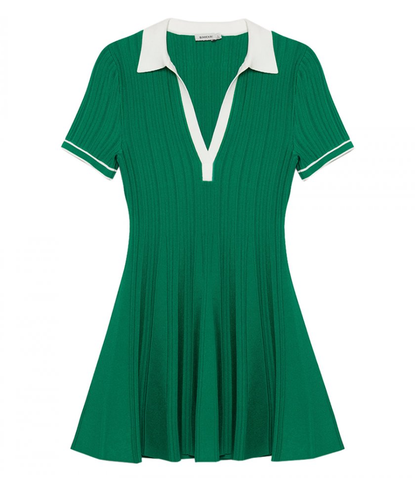CLOTHES - PAGE KNIT POLO MINIDRESS