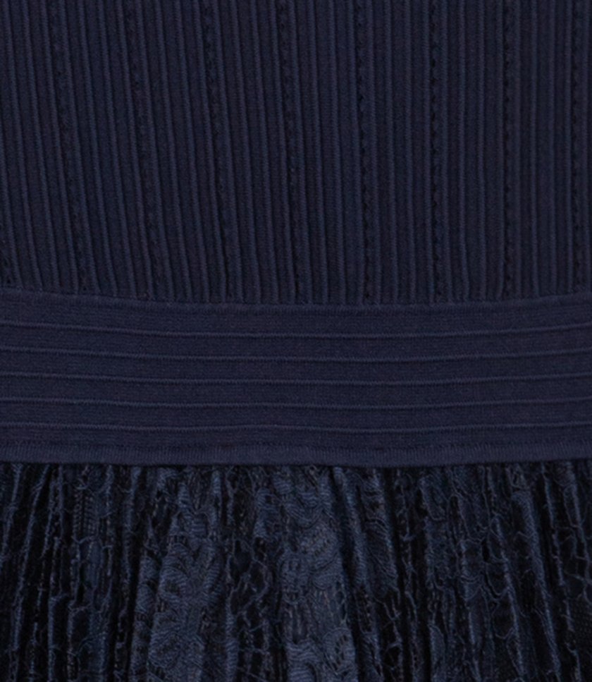 ELLIS KNIT LACE MINIDRESS