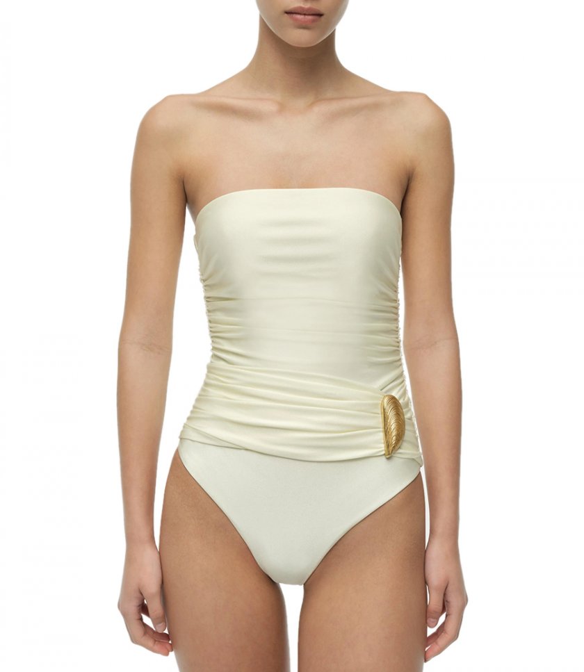 LORENA SHELL STRAPLESSONE PIECE