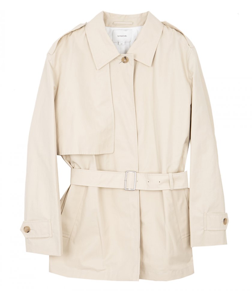 JACKETS - SHORT TRENCH JACKET