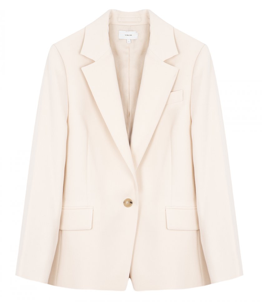 JACKETS - SOFT SCULPTURE SINGLE BREASTED BLAZER