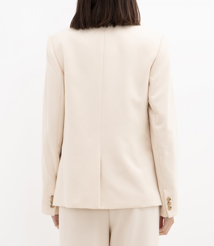 SOFT SCULPTURE SINGLE BREASTED BLAZER