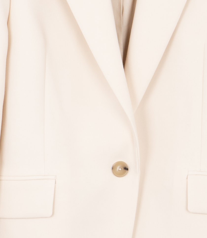 SOFT SCULPTURE SINGLE BREASTED BLAZER