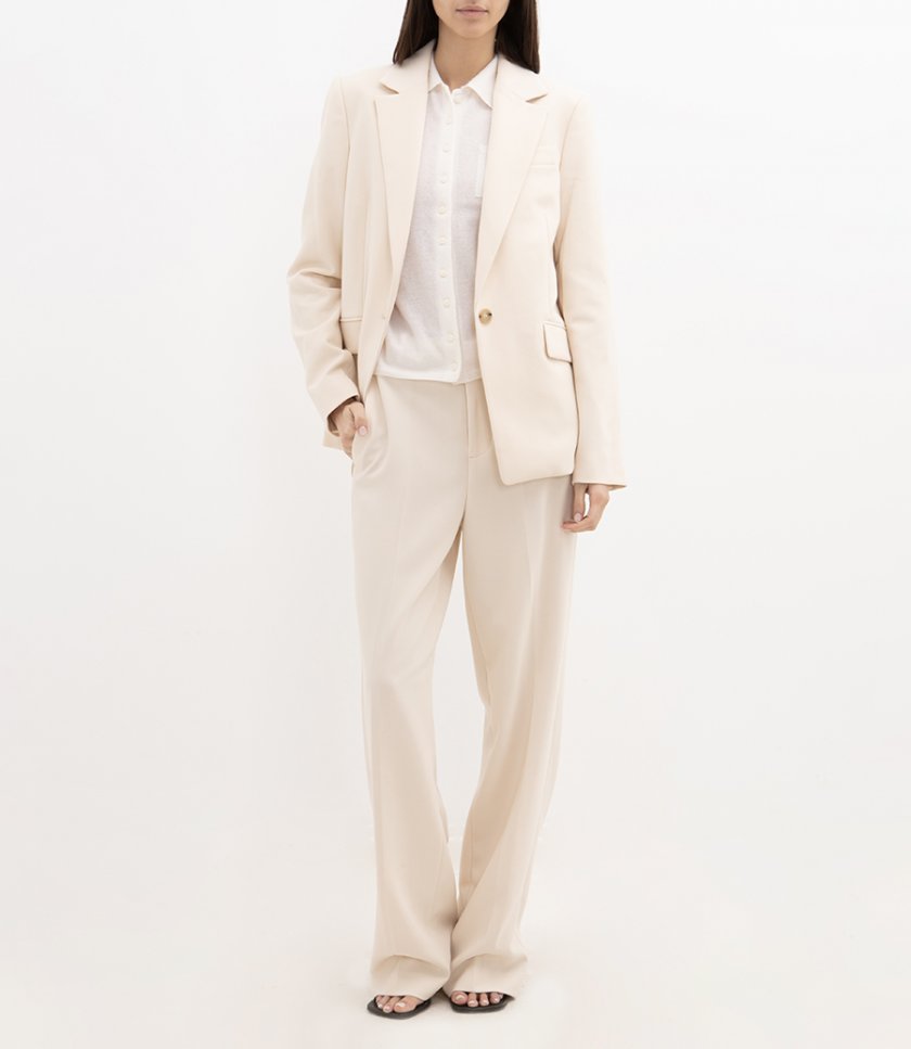 SOFT SCULPTURE SINGLE BREASTED BLAZER