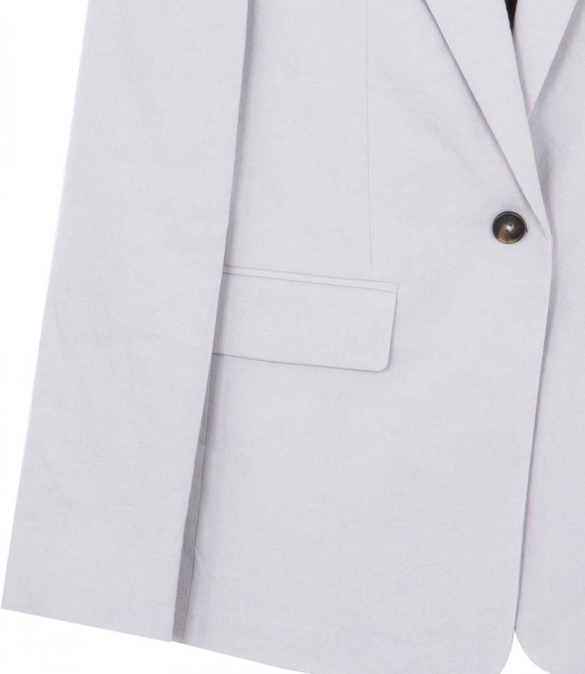 LINEN SINGLE BREASTED BLAZER