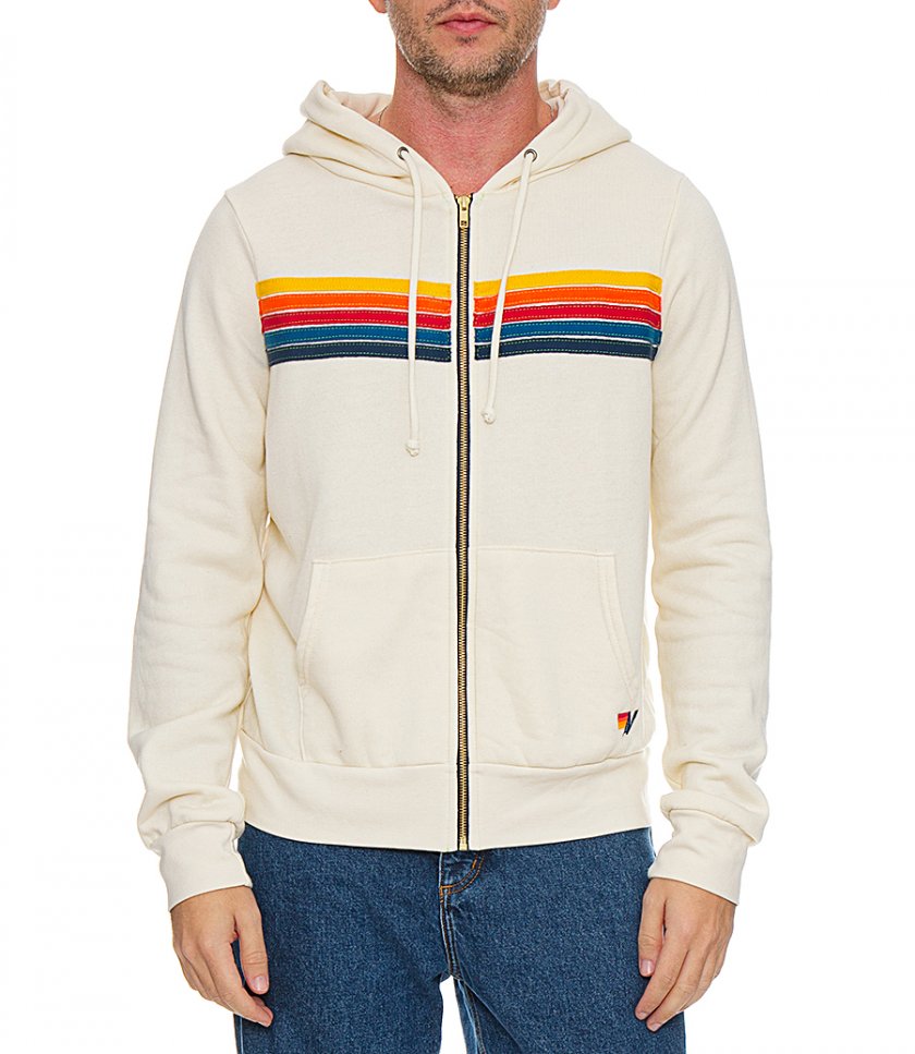 5 STRIPE ZIP HOODIE