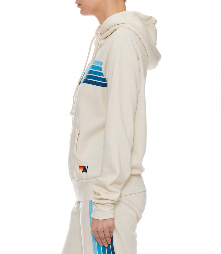 5 STRIPE ZIP HOODIE