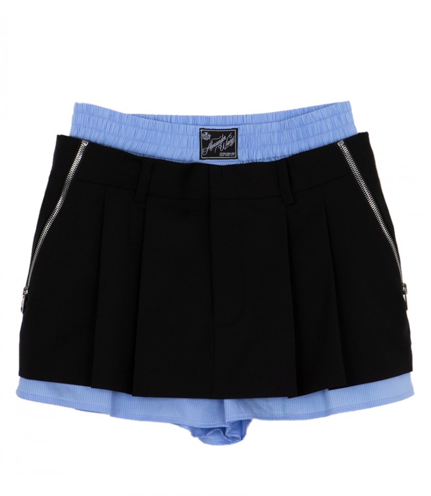 ALEXANDER WANG - PRE-STYLED PLEATED SKORT