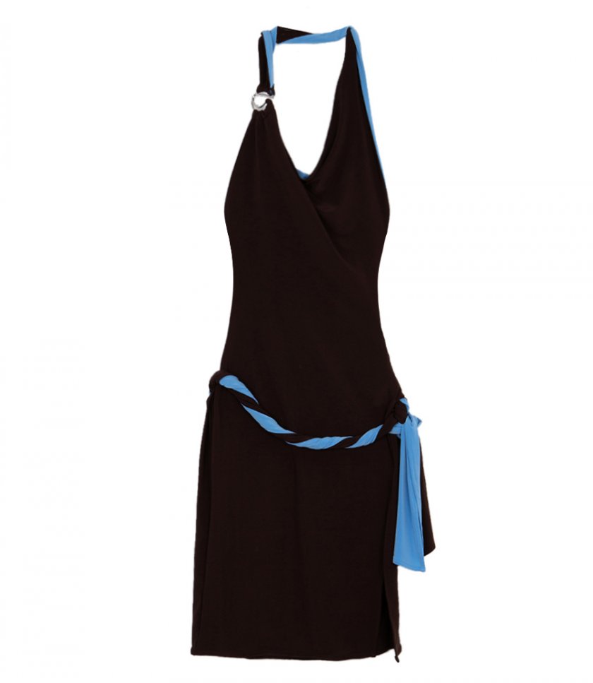DRESSES - BICOLOR TWISTED DRESS