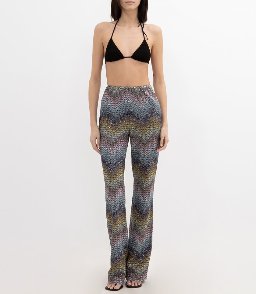 CHEVRON PATTERN TROUSERS