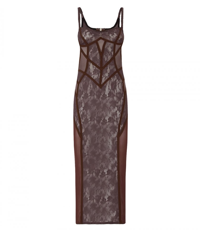 CLOTHES - SCULPITING TULLE MIDI DRESS