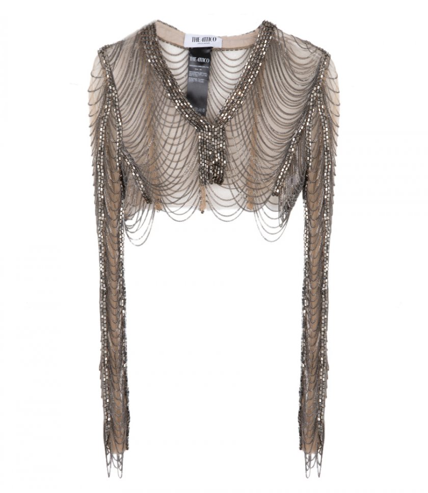 TOPS - EMBROIDERED CHAIN TOP
