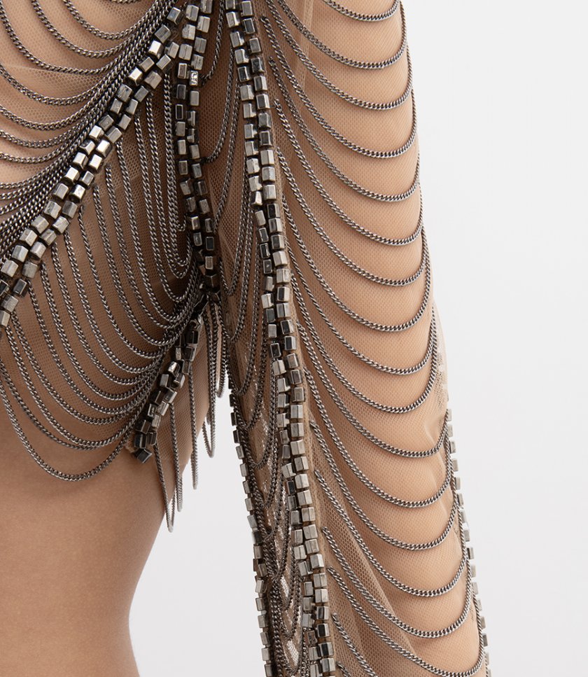 EMBROIDERED CHAIN TOP