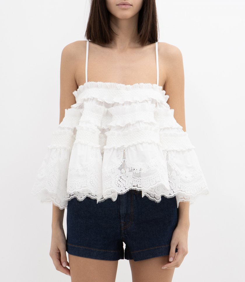ALCHEMY SHIRRED BANDEAU