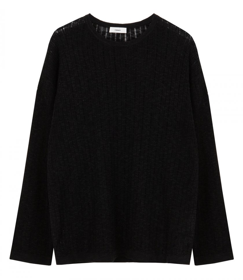 COMMAS - POINTELLE KNIT SWEATER